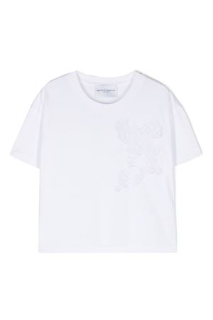 white cotton tshirt ERMANNO SCERVINO KIDS | SFTS014CJF075B000